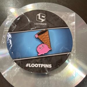 Loot Crate Pink Ice Cream Cone Pin